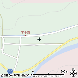 兵庫県養父市中瀬896周辺の地図