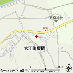 京都府福知山市大江町夏間318周辺の地図