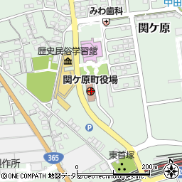岐阜県不破郡関ケ原町周辺の地図