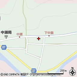 兵庫県養父市中瀬993周辺の地図