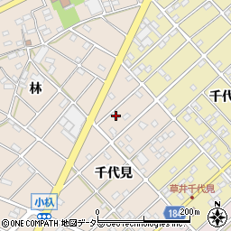 愛知県江南市小杁町千代見21周辺の地図