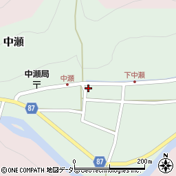 兵庫県養父市中瀬998-1周辺の地図