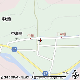 兵庫県養父市中瀬998周辺の地図