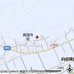 京都府綾部市向田町水上周辺の地図