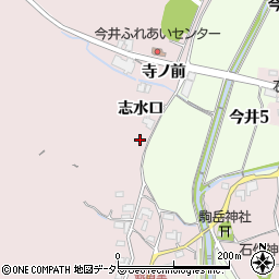 愛知県犬山市今井志水口周辺の地図