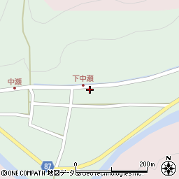 兵庫県養父市中瀬985周辺の地図