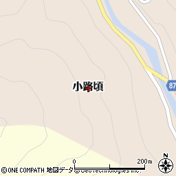 兵庫県養父市小路頃周辺の地図