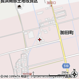 滋賀県長浜市加田町1389周辺の地図