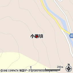 兵庫県養父市小路頃周辺の地図