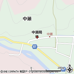 兵庫県養父市中瀬1430-1周辺の地図