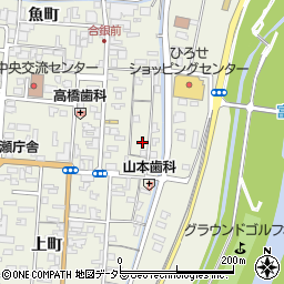 島根県安来市広瀬町広瀬本町1168周辺の地図