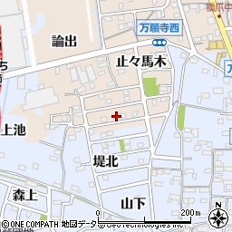 愛知県犬山市橋爪論出78周辺の地図