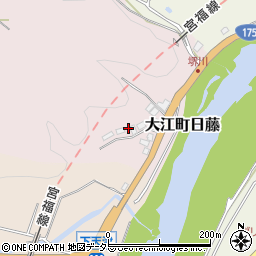 京都府福知山市大江町日藤周辺の地図