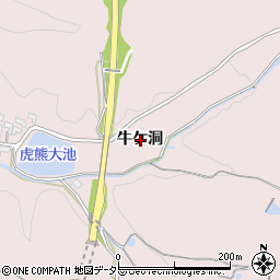 愛知県犬山市今井牛ケ洞周辺の地図