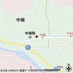 兵庫県養父市中瀬1435周辺の地図