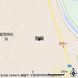 鳥取県南部町（西伯郡）宮前周辺の地図