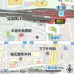 ローソンＳ大垣駅南口店周辺の地図