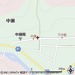 兵庫県養父市中瀬1441周辺の地図