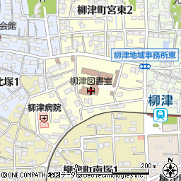 岐阜市立柳津図書室周辺の地図