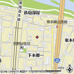 愛知県一宮市北方町北方下本郷二19-1周辺の地図