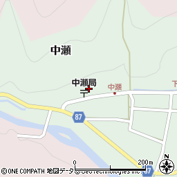 兵庫県養父市中瀬1431周辺の地図