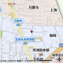 愛知県犬山市五郎丸上前田周辺の地図