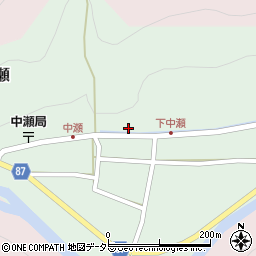 兵庫県養父市中瀬1466周辺の地図