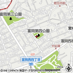 神奈川県横浜市金沢区富岡西4丁目16周辺の地図