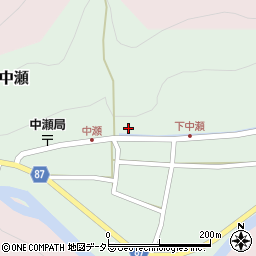 兵庫県養父市中瀬1461周辺の地図