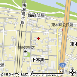 愛知県一宮市北方町北方下本郷二104周辺の地図