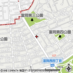神奈川県横浜市金沢区富岡西4丁目周辺の地図