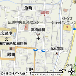 島根県安来市広瀬町広瀬本町899周辺の地図