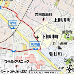 岐阜県羽島郡笠松町下柳川町88周辺の地図