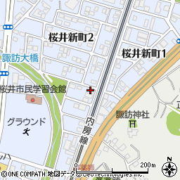 シャレー桜井新町Ｂ周辺の地図