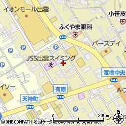 島根県出雲市渡橋町747-1周辺の地図