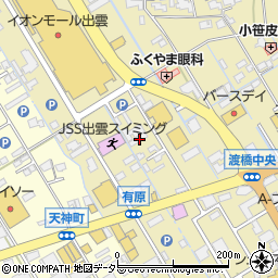 島根県出雲市渡橋町747-1周辺の地図