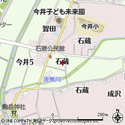愛知県犬山市今井石蔵周辺の地図