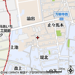 愛知県犬山市橋爪論出61周辺の地図