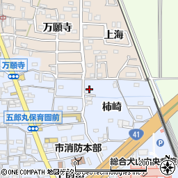 愛知県犬山市五郎丸柿崎57-6周辺の地図
