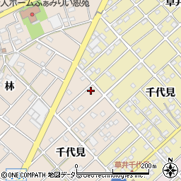 愛知県江南市小杁町千代見27周辺の地図