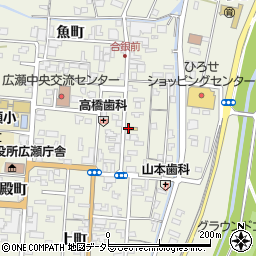 島根県安来市広瀬町広瀬本町889周辺の地図