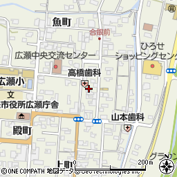 島根県安来市広瀬町広瀬本町890周辺の地図