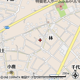 愛知県江南市小杁町林321周辺の地図