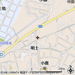 愛知県江南市小杁町林7周辺の地図