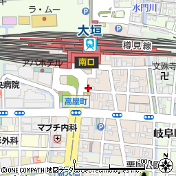 岐阜県大垣市高屋町周辺の地図