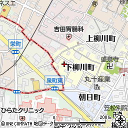 岐阜県羽島郡笠松町下柳川町62周辺の地図