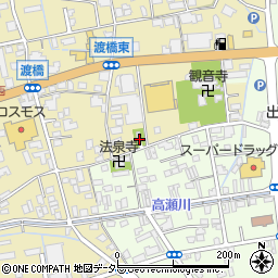 渡橋八幡宮周辺の地図