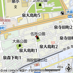 岐阜県土岐市泉大島町周辺の地図