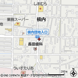 東京新聞　平塚横内販売所周辺の地図