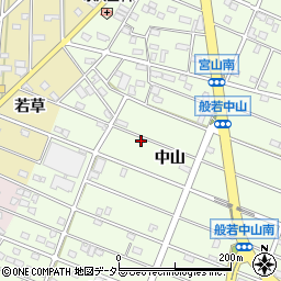 愛知県江南市般若町中山周辺の地図